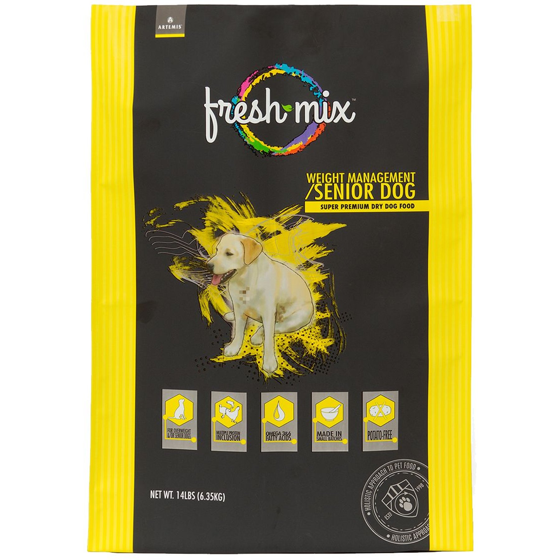 Artemis Fresh Mix Weight Management Senior Formula Dry Dog Food, 4-lb bag