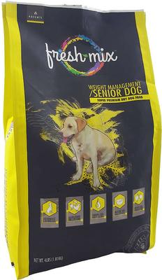 Show full view: Artemis Fresh Mix Weight Management Senior Formula Dry Dog Food, 4-lb bag slide 4 of 7