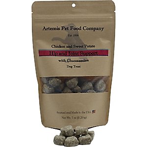 Artemis Hip & Joint Support Chicken & Sweet Potato Glucosamine Dog Treats, 7-oz bag