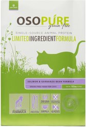 Artemis Osopure Grain-Free Limited Ingredient Salmon & Garbanzo Bean Formula Dry Cat Food, 10-lb bag