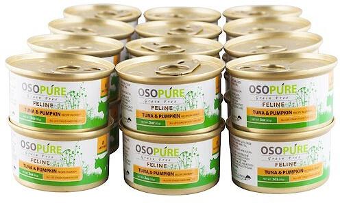 Show full view: Artemis Osopure Tuna & Pumpkin Recipe in Gravy Grain-Free Canned Cat Food, 3-oz, case of 24 slide 4 of 7