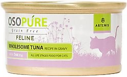 Artemis Osopure Tuna Recipe in Gravy Grain-Free Canned Cat Food, 3-oz, case of 24