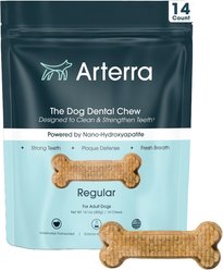 Arterra Pet Science Nano-Hydroxyapatite Stronger Teeth, Fresh Breath, & Healthy Gut Dental Dog Chew, 14 count slide 1 of 9