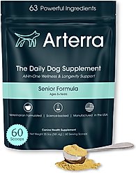 Arterra The Daily Dog Supplement Multivitamin + Joint Support Powder Supplement for Senior Dogs, 60 Scoops slide 1 of 8