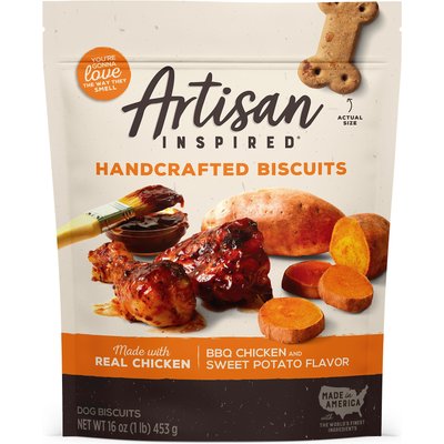 Artisan Inspired Artisan Inspired BBQ Chicken & Sweet Potato Flavor Biscuits Dog Treats, 16-oz bag