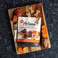 Artisan Inspired BBQ Chicken & Sweet Potato Flavor Biscuits Dog Treats, 16-oz bag slide 2 of 9