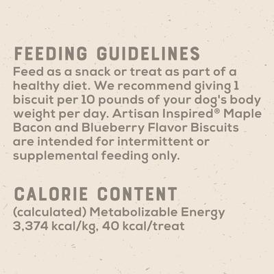 Show full view: Artisan Inspired Maple Bacon & Blueberry Flavor Biscuits Dog Treats, 16-oz bag slide 10 of 11