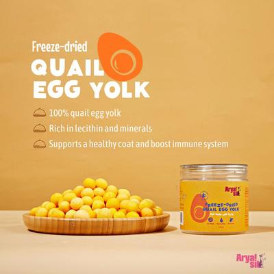 Show full view: Arya Sit Egg Yolk Freeze-Dried Dog Treats, 4.68-oz jar slide 4 of 9