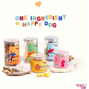 Arya Sit Egg Yolk Freeze-Dried Dog Treats, 4.68-oz jar