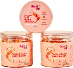 Arya Sit Grain-Free Variety Baby Shrimp Freeze-Dried Dog & Cat Treats, 2.1-oz jar slide 1 of 6
