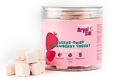 Arya Sit Strawberry Yogurt Freeze-Dried Dog Treats, 3.5-oz jar