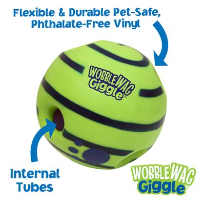 Show full view: As Seen on TV Wobble Wag Giggle Ball Dog Toy slide 7 of 11