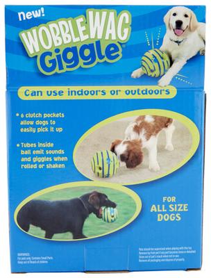 Show full view: As Seen on TV Wobble Wag Giggle Ball Dog Toy slide 9 of 11