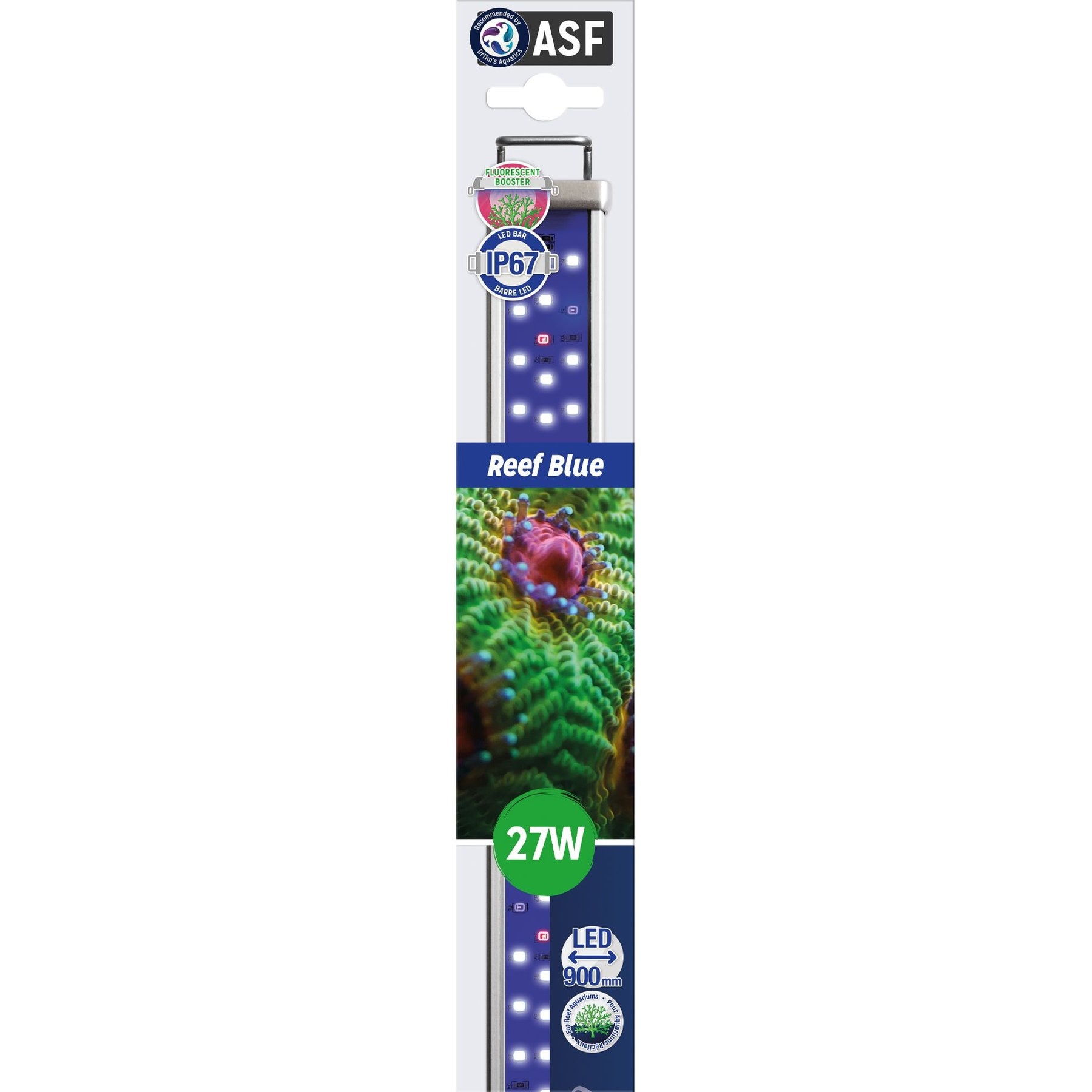 ASF Proten LED Reef Blue Fish Aquarium Striplight, 26 Watt, 36-in