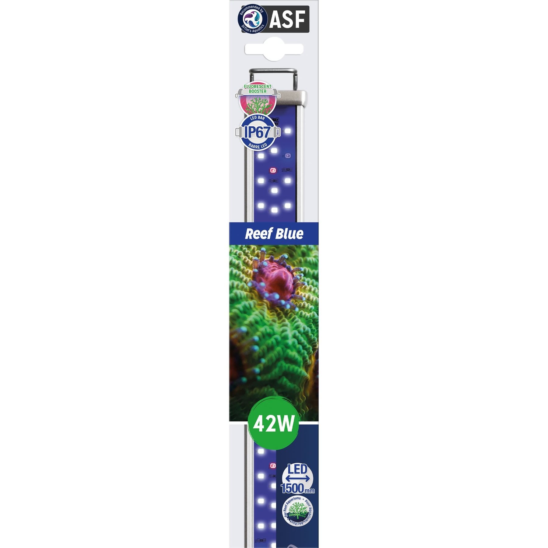 ASF Proten LED Reef Blue Fish Aquarium Striplight, 40 Watt, 60-in