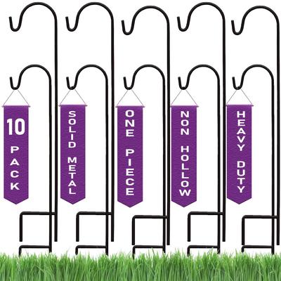 Show full view: Ashman 7.5-mm Shepherd Hook, Black, 48-in, 10 count slide 1 of 5