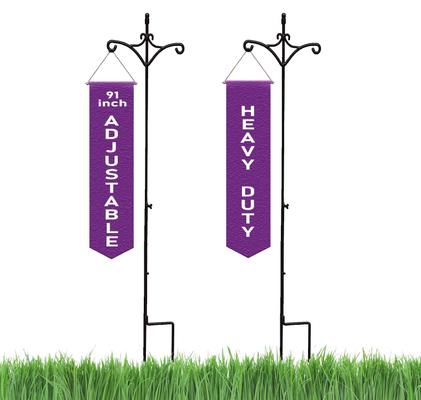 Show full view: Ashman Adjustable Shepherd Hook with Twin Hook, 91-in, 2 count slide 1 of 5