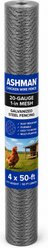 Ashman Chicken Wire Fence 20-Gauge 1-in Mesh Galvanized Steel Fencing, 4 x 50-ft