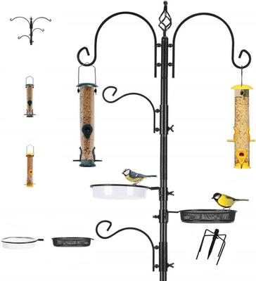 Show full view: Ashman Deluxe Bird Feeding Station with 2 Bird Feeders slide 1 of 6