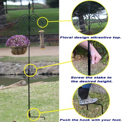 Show full view: Ashman Floral Design Adjustable Shepherd Hook, 91-in, 1 count slide 2 of 5