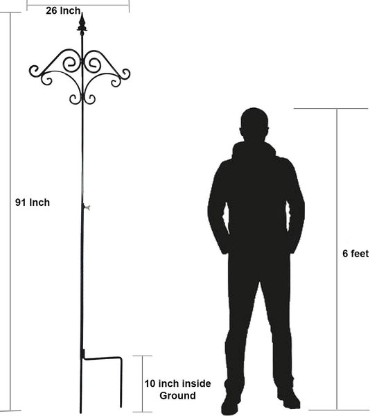 Ashman Floral Design Adjustable Shepherd Hook, 91-in