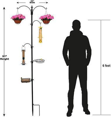 Show full view: Ashman Premium Bird Feeding Station with 2 Bird Feeders slide 3 of 6