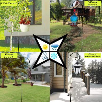 Show full view: Ashman Shepherd Curled Hook, Black, 92-in, 1 count slide 3 of 5