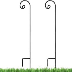 Ashman Shepherd Curled Hook, Black, 92-in, 2 count