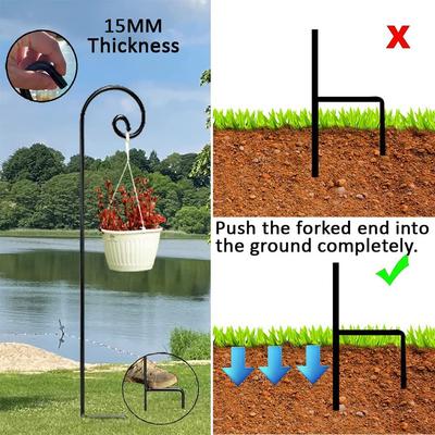 Show full view: Ashman Shepherd Hook, 65-in, 2 count slide 2 of 5