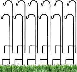 Ashman Shepherd Hook, Black, 37-in, 1 count