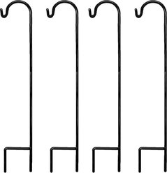 Ashman Shepherd Hook, Black, 4 count