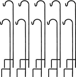 Ashman Shepherd Hook, Black, 48-in, 10 count