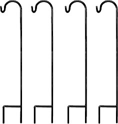 Ashman Shepherd Hook, Black, 48-in, 4 count