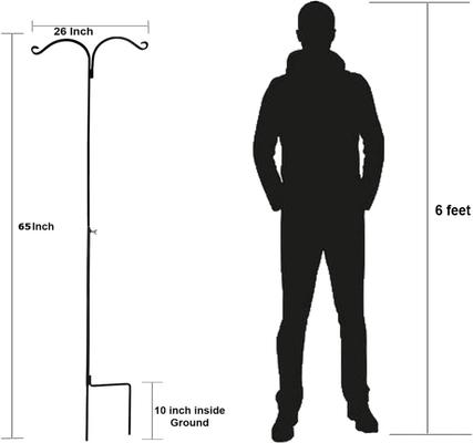 Show full view: Ashman Two-Sided Shepherd Hook, 65-in, 4 count slide 3 of 5