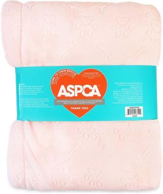 Show full view: ASPCA Embossed Dog & Cat Blanket, Pink slide 2 of 6