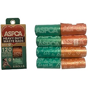ASPCA Hearts Pattern Dog Waste Bag, 120 count, Mountain Fresh Scent