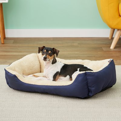 ASPCA ASPCA Microtech Cuddler Dog Bed, Blue