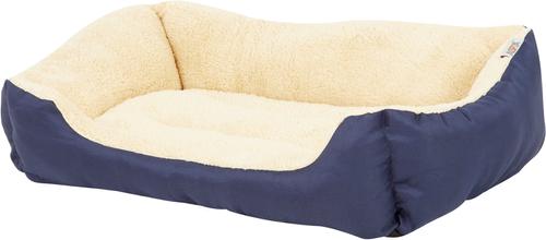 Show full view: ASPCA Microtech Cuddler Dog Bed, Blue slide 3 of 6
