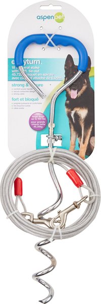 Aspen Pet Easyturn Stake with 20-ft Tie-out Cable