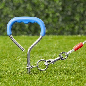 Aspen Pet Easyturn Stake with 20-ft Tie-out Cable, Large, 18-in