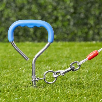 Show full view: Aspen Pet Easyturn Stake with 20-ft Tie-out Cable, Large, 18-in slide 3 of 5