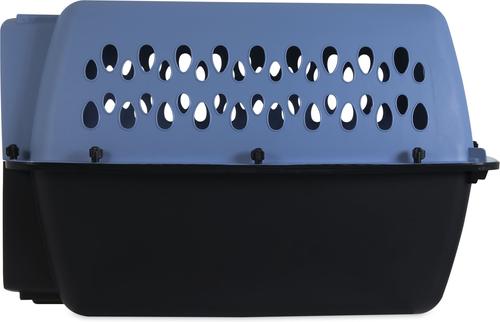 Show full view: Aspen Pet Fashion Dog & Cat Kennel, Parisian Blue/Black, 26-in slide 3 of 7