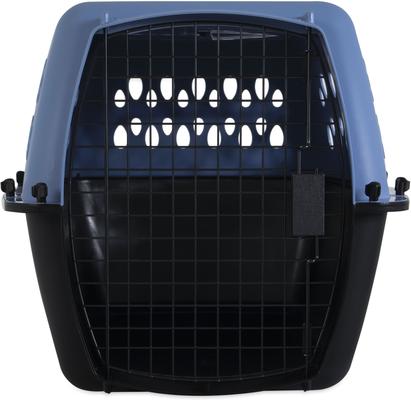 Show full view: Aspen Pet Fashion Dog & Cat Kennel, Parisian Blue/Black, 26-in slide 4 of 7