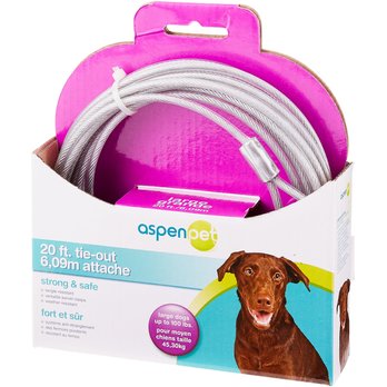 TIE OUT CABLE DOG LEASHES COLLARS (Free Shipping) Chewy