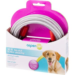 Aspen Pet Large Tie-Out Cable, 30-ft