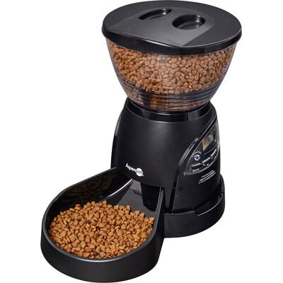 Aspen Pet Petmate Aspen Pet LeBistro Portion Control Programmable Feeder, Black