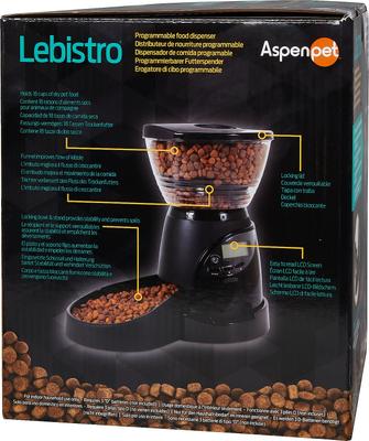 Show full view: Aspen Pet LeBistro Portion Control Programmable Dog & Cat Feeder, 18-cup slide 5 of 7