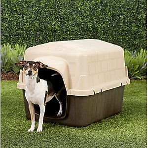 Aspen Pet Petbarn 3 Plastic Dog House, 15-25 lbs