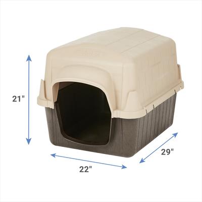 Show full view: Aspen Pet Petbarn 3 Plastic Dog House, 15-25 lbs slide 3 of 8