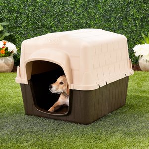 Aspen Pet Petbarn 3 Plastic Dog House, 25-50 lbs